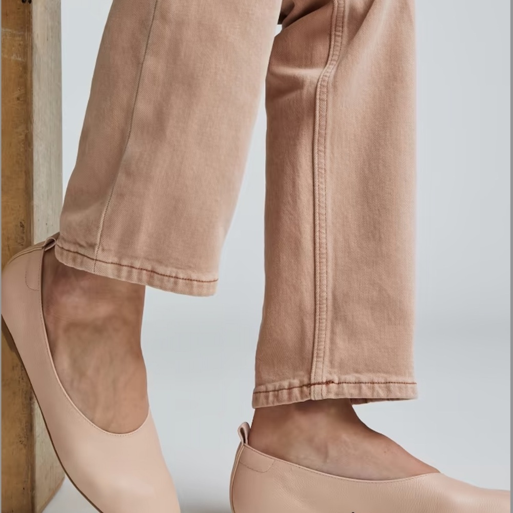 Everlane Italian Leather Day Glove Pale Pink Flats 6